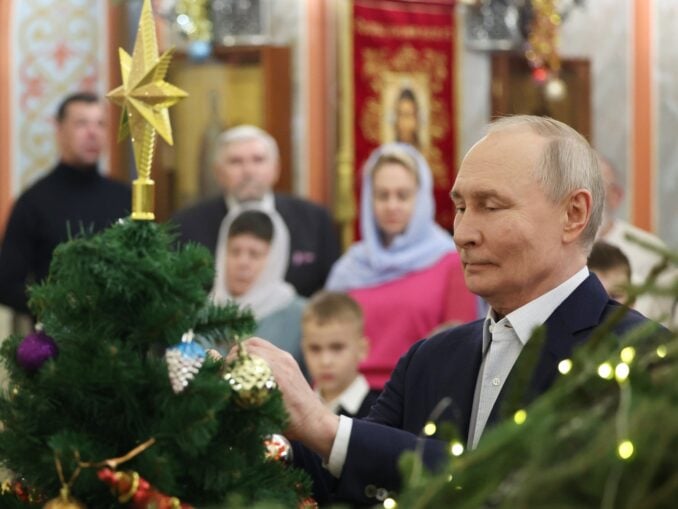 Putin a sărbătorit Crăciunul pe rit vechi