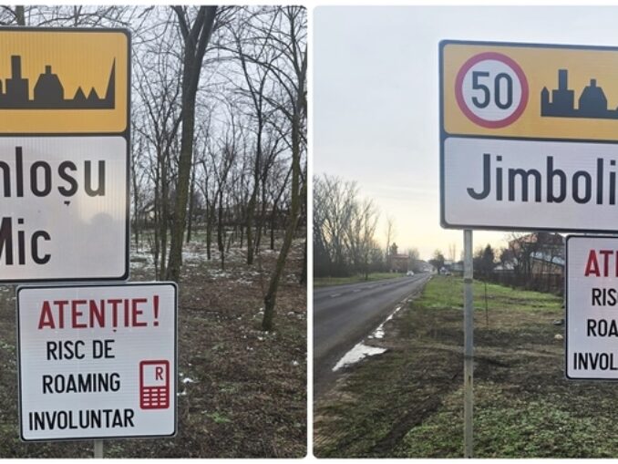 Indicatoare de avertizare privind riscul de roaming involuntar montate în județul Timiș