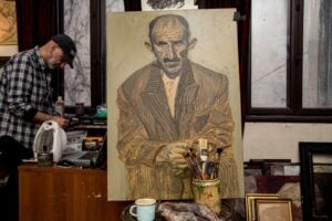 Poza pentru articolul INTERVIU „Pentru mine, atelierul este micul paradis în care îmi exorcizez demonii” – Mihai Negoi, pictor