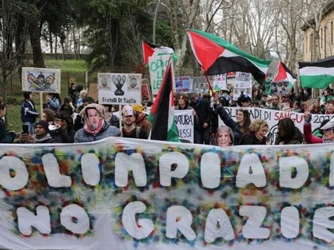 Proteste la Verona înainte de finalul Jocurilor Olimpice