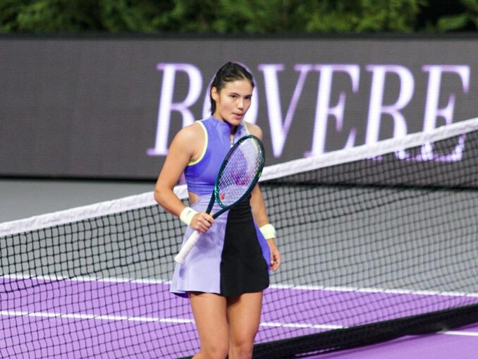 Emma Răducanu, antrenament cu public în BTarena din Cluj