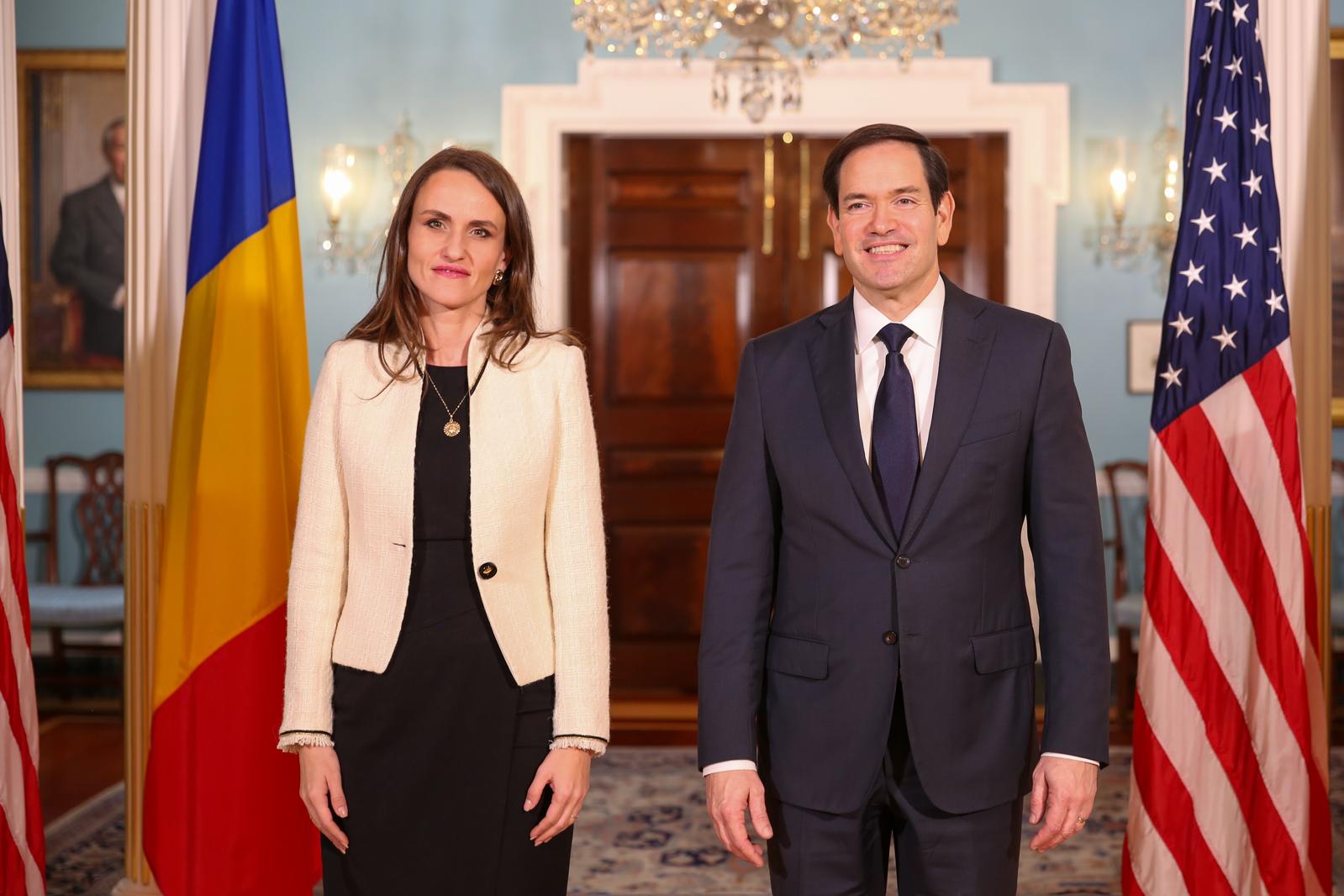 Oana Țoiu, vizită la Washington la invitația lui Rubio