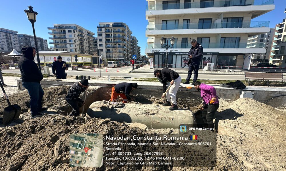 Rezervor de 2.500 de litri dezgropat la Năvodari