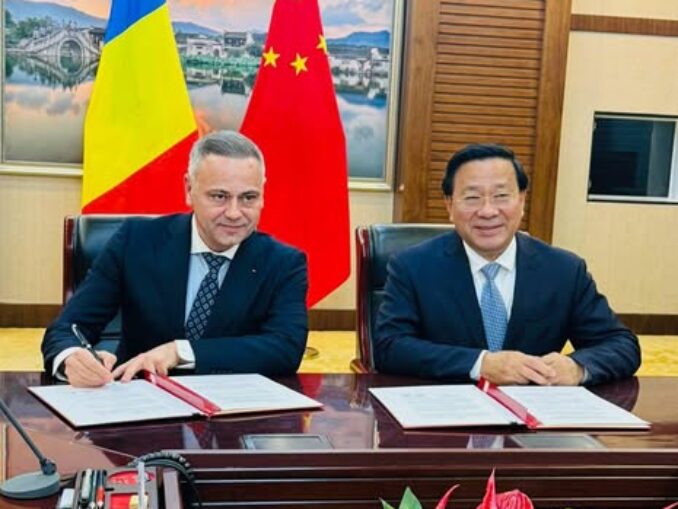România încheie un protocol istoric cu China