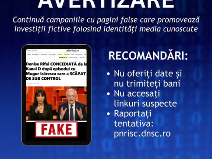 Escrocherii online prin investiții false! Pagini și reclame înșelătoare
