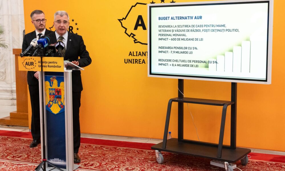 Liderul senatorilor AUR, Petrișor Peiu: Bugetul alternativ AUR reduce cheltuielile publice inutile ale aparatului de stat supradimensionat