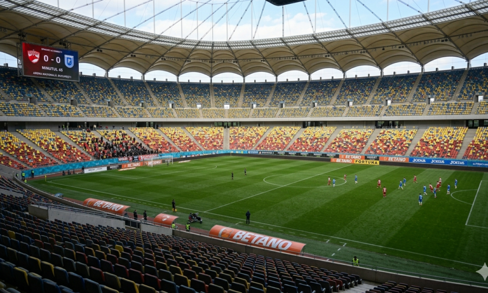 Casa larg deschisă. Stadion aproape gol la Dinamo – Craiova