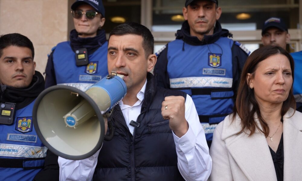 George Simion a mers la protestul minerilor din Gorj: „Suntem alături de voi până la capăt”