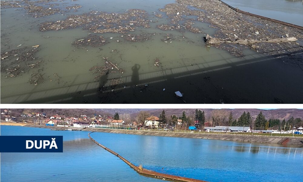 Lacul de acumulare de la Călimănești, curățat de tone de deșeuri