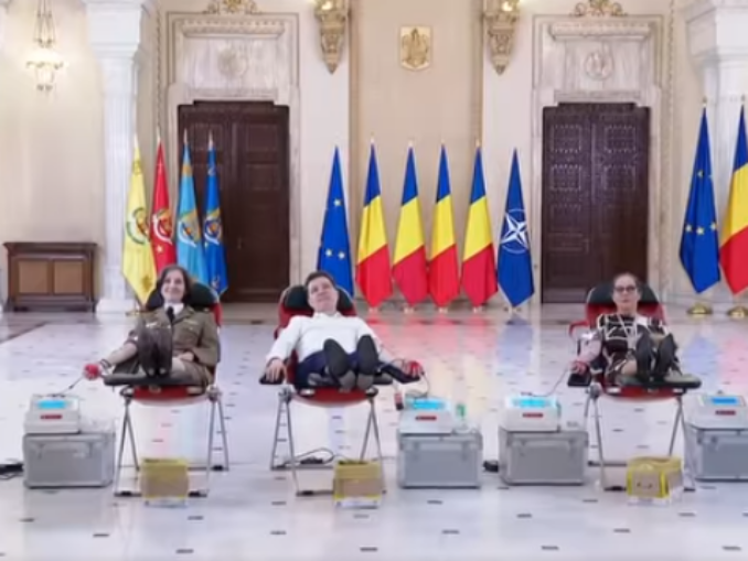 VIDEO Premieră la Cotroceni. Nicușor Dan a donat sânge