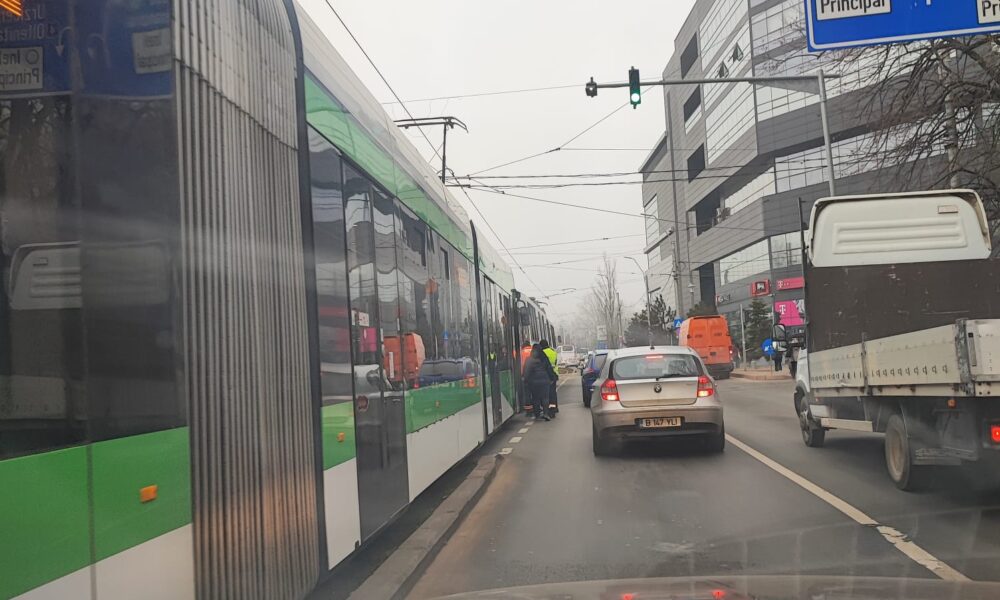 Haos pe Șoseaua Giurgiului. Zeci de tramvaie blocate la ora de vârf