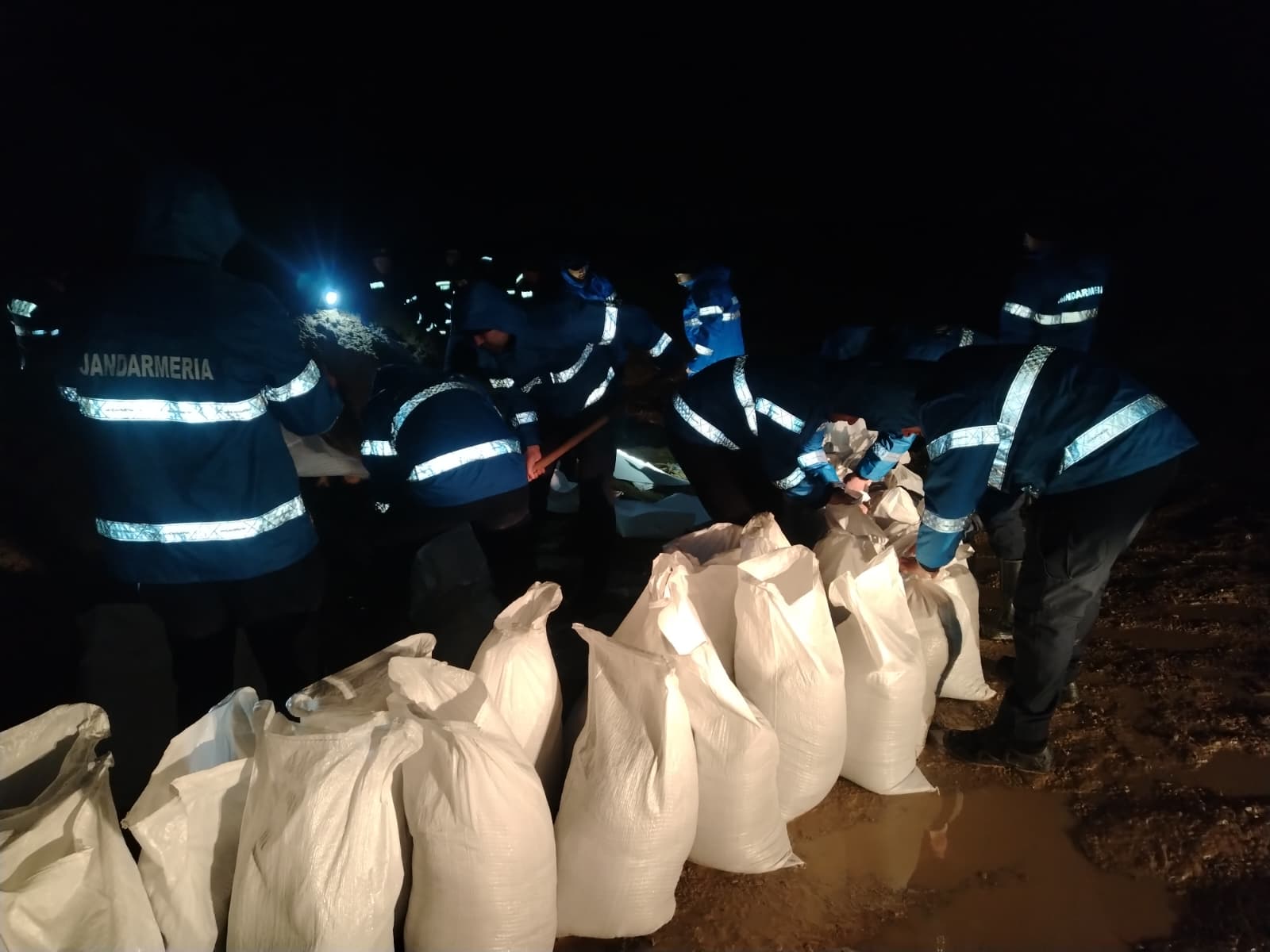 VIDEO Avertizare de inundații în Vrancea. Jandarmii ajută localnicii