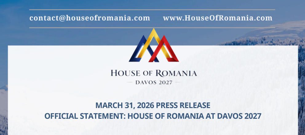 House of Romania la Davos 2027