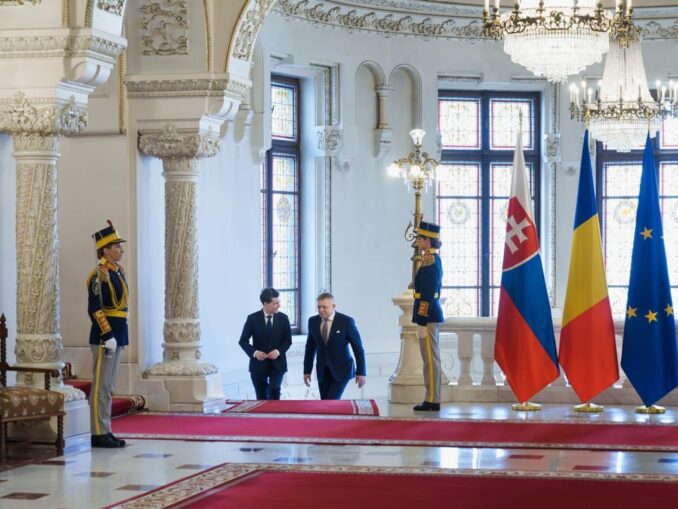 Premierul Slovaciei, vizită în România. S-a văzut cu Nicușor Dan și Bolojan VIDEO