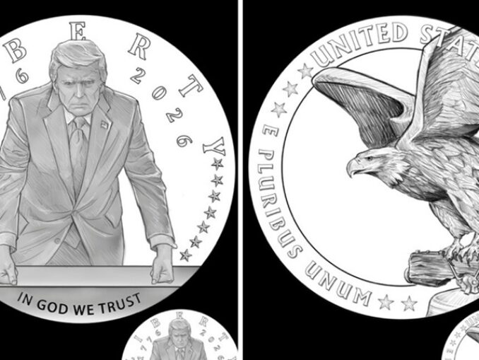 SUA: Chipul lui Donald Trump, pe o monedă comemorativă de aur
