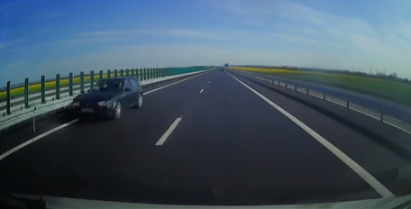 VIDEO Un șofer a condus pe contrasens peste 20 de kilometri pe Autostrada Moldovei