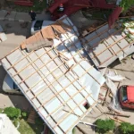 Huși, Iași, acoperiș smuls Huși, cod portocaliu vânt, vânt puternic, bărbat mort Huși