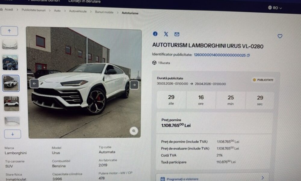 Scandal la ANAF. Bunuri sechestrate, inclusiv 200 de mașini, au dispărut înainte de lansarea platformei