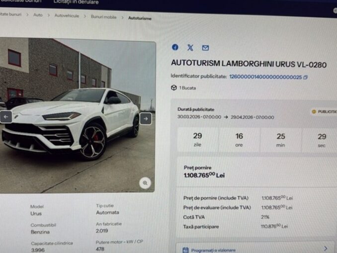 Scandal la ANAF. Bunuri sechestrate, inclusiv 200 de mașini, au dispărut înainte de lansarea platformei