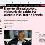 Presa italiană: Mircea Lucescu, Nikola Tesla al fotbalului