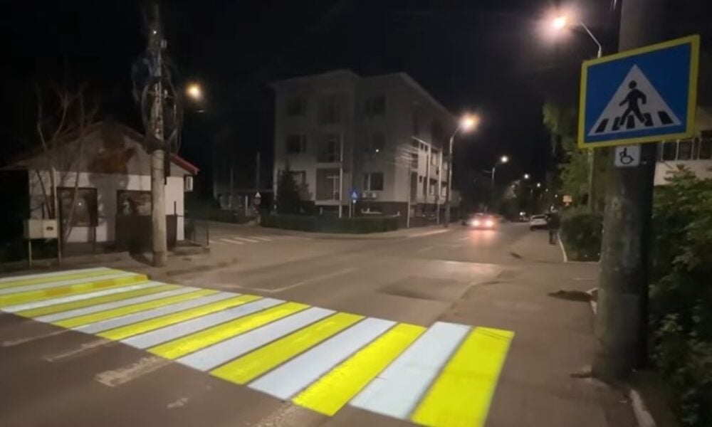 Trecere de pietoni „cu laser” testată la Botoșani VIDEO