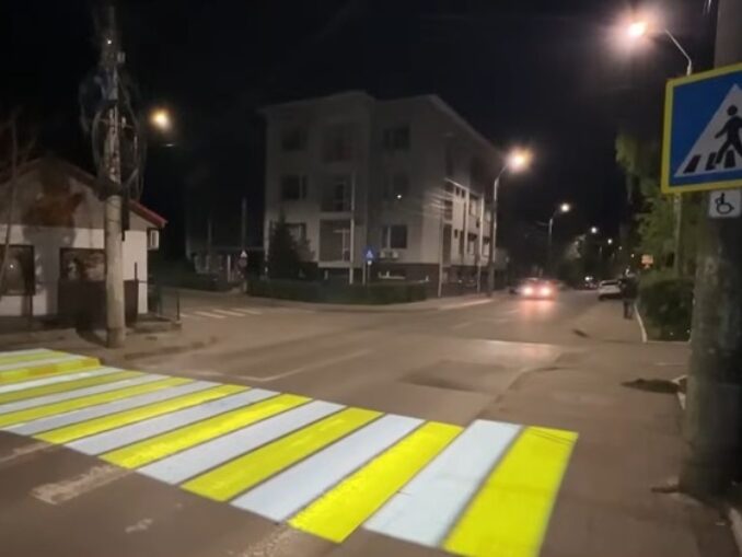 Trecere de pietoni „cu laser” testată la Botoșani VIDEO