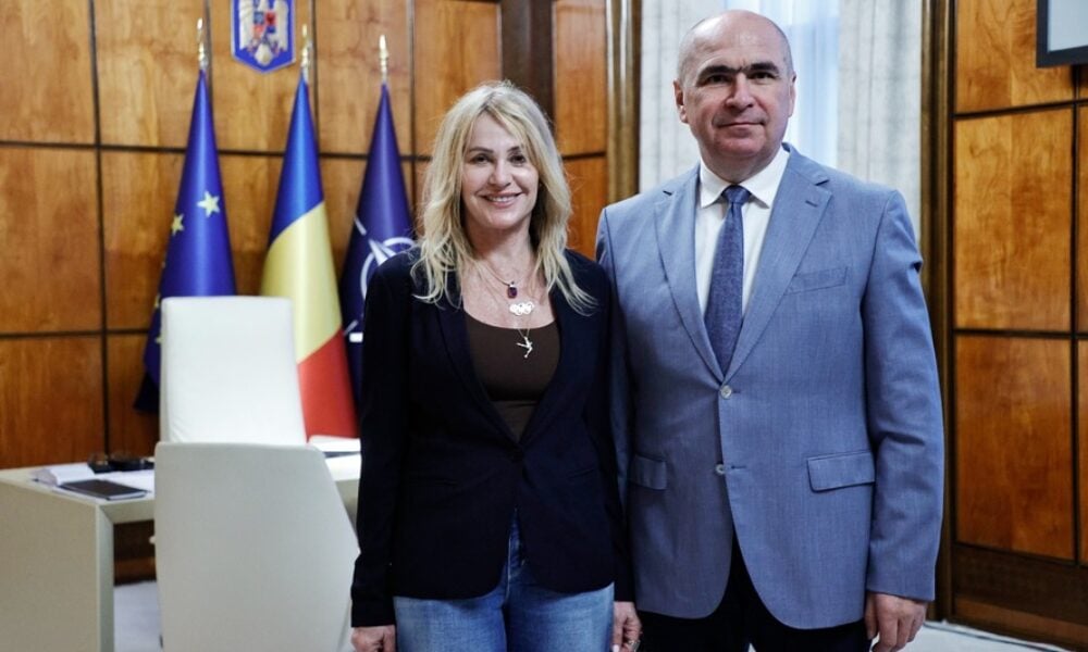 Premierul interimar Ilie Bolojan a primit-o la Guvern pe Nadia Comăneci