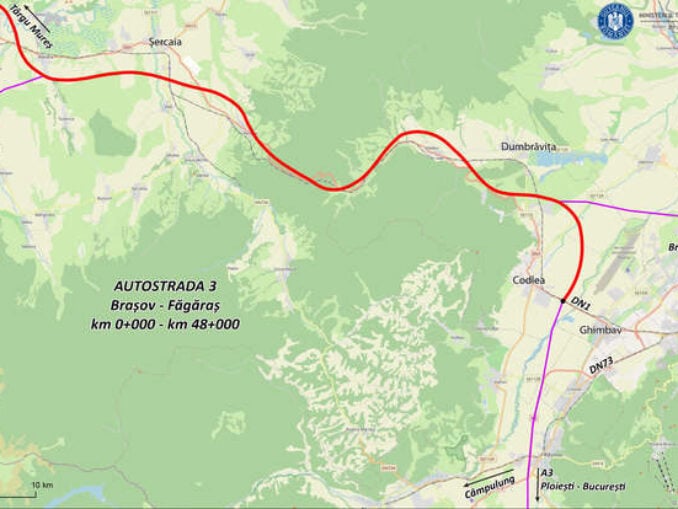 Autostrada Brașov–Făgăraș primește avizul CNAIR pentru studiul de fezabilitate
