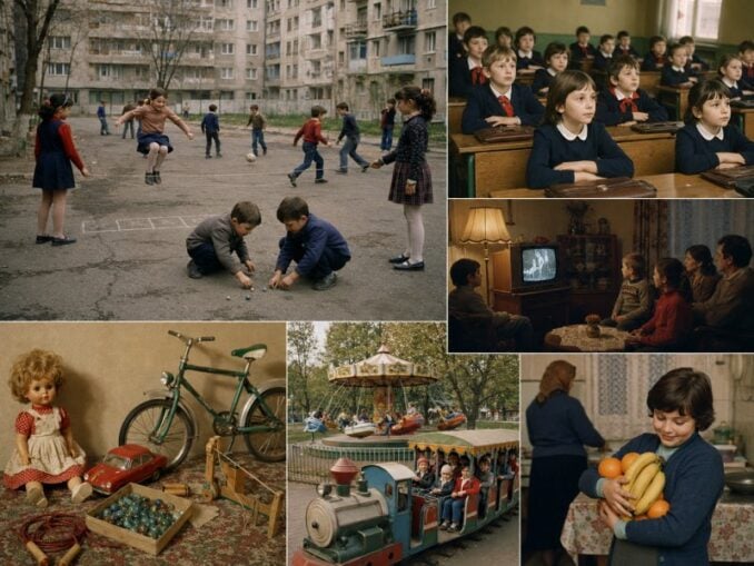 Cum arăta copilăria în Bucureștiul comunist. Între jocurile dintre blocuri și lipsurile anilor ’80