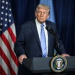 Donald Trump în conferința de presă de la WH FOTO Facebook The White House
