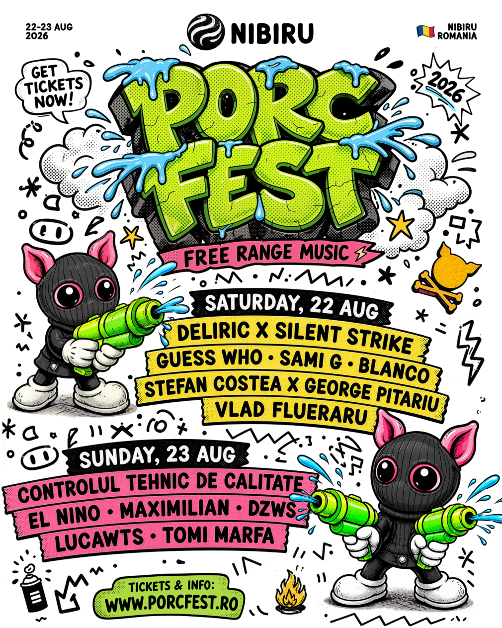 NIBIRU anunță PORC FEST, un weekend dedicat culturii hip hop, muzicii și comunității underground