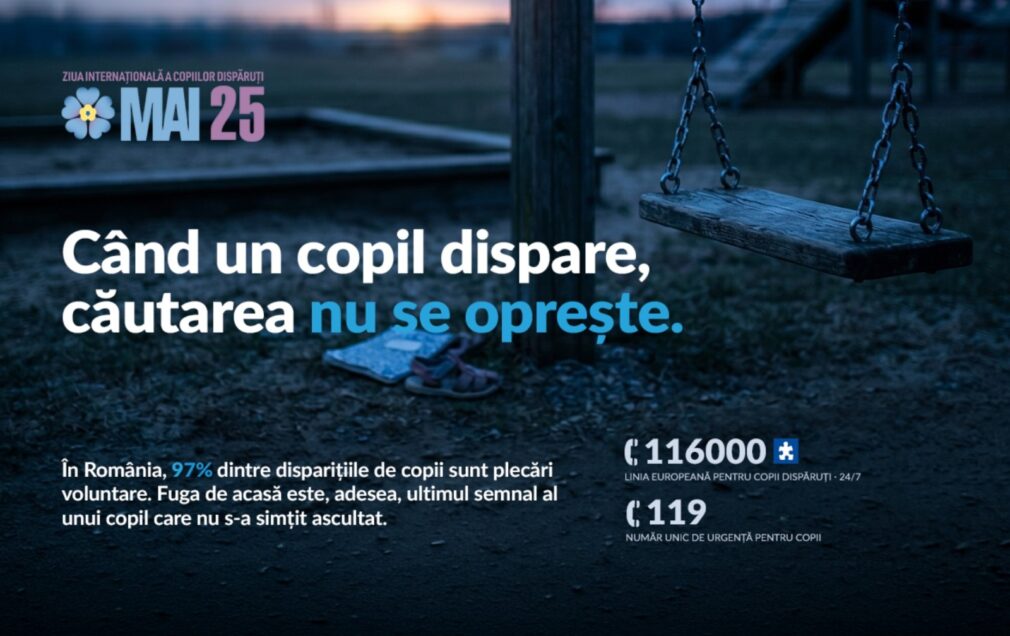 Numărul sesizărilor pentru copii dispăruți crește în România: Peste 10.500 într-un an