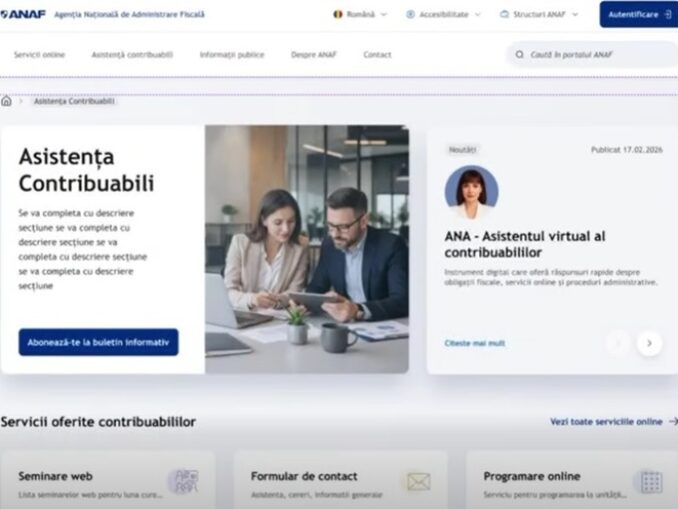 Finanțele anunță lansarea noului site ANAF și a unui SPV modernizat în această vară VIDEO