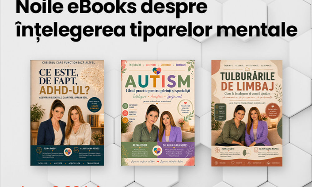 Institutul BrainMap lansează trei ghiduri despre ADHD, autism și tulburările de limbaj, în format ebook și audiobook