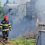 incendiu Verneşti, incendiu Buzău, Verneşti, animale moarte, parc dezmembrări auto