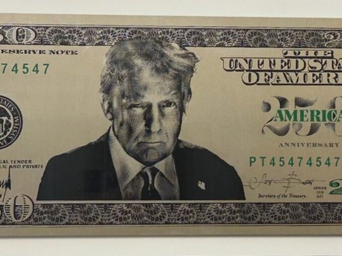 Trump ar putea apărea pe o nouă bancnotă de 250 de dolari