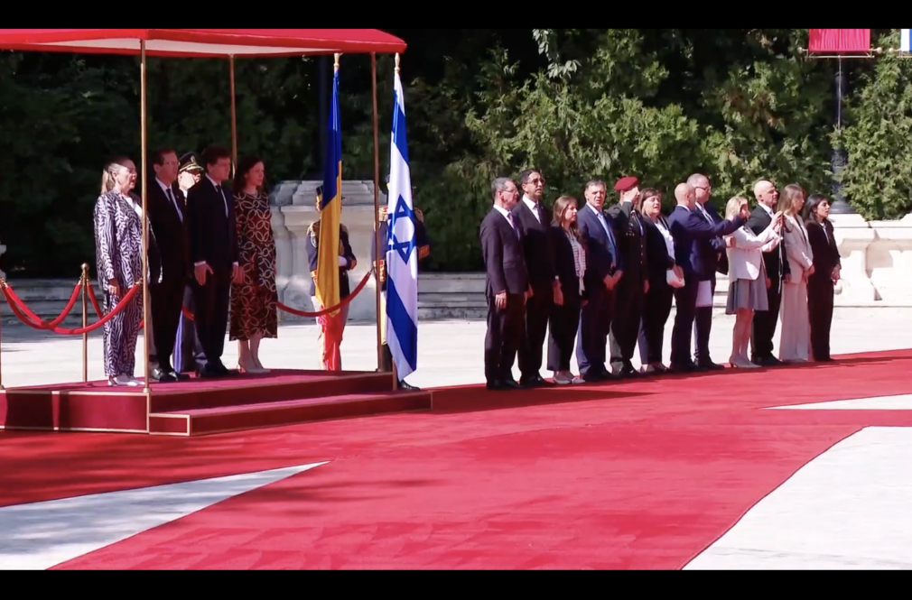 Nicușor Dan l-a primit la Cotroceni pe președintele Israelului