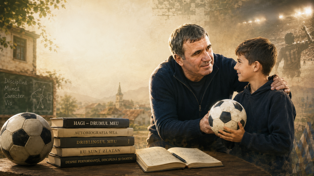 Cărți despre fotbal, pentru cei care nu se pricep la fotbal. Și o poveste emoționantă despre puterea lui Hagi de dincolo de stadion