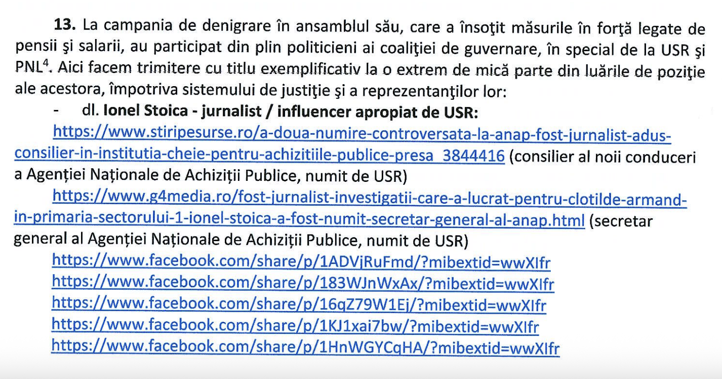 USR, pe lista CSM