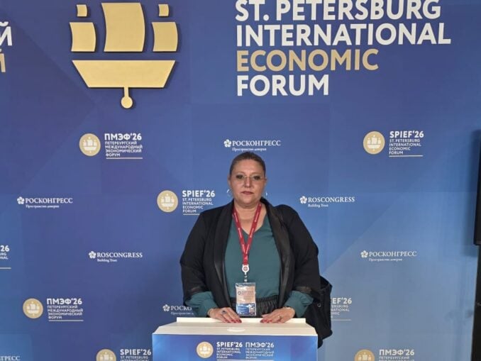 Diana Șoșoacă, derapaj la Forumul economic de la Sankt Petersburg
