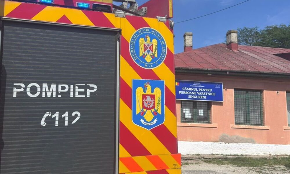 Incendiu la un cămin de bătrâni din Giurgiu: peste 40 de persoane evacuate după un scurtcircuit