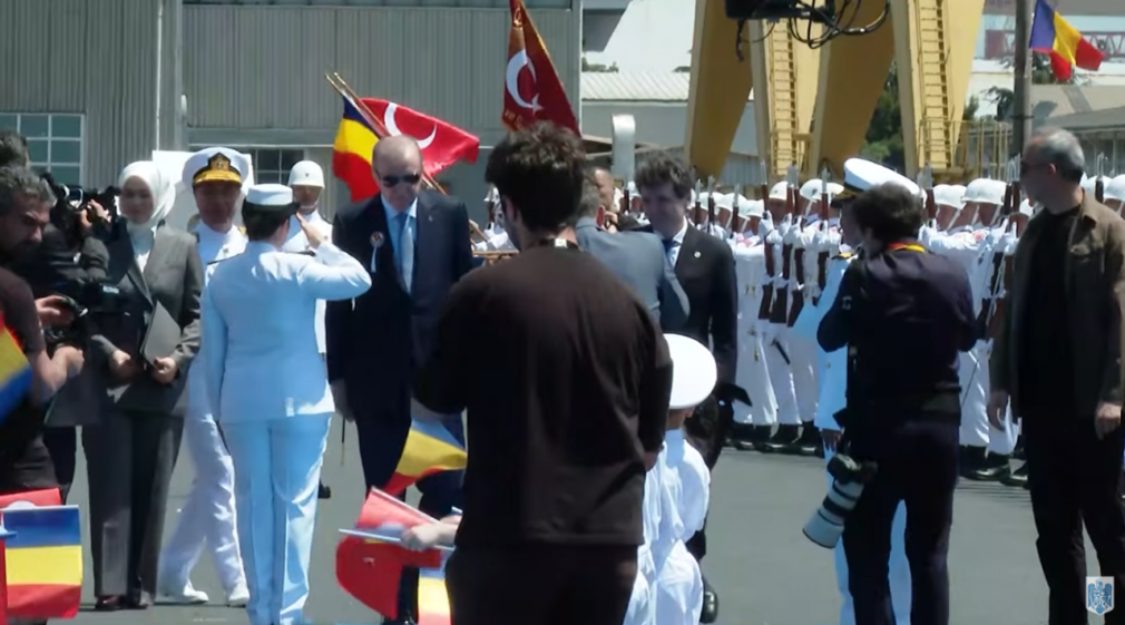 Nicușor Dan și Recep Erdogan, ceremonie la Istanbul (video live)