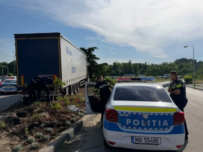 Poliția Locală Constanța explică intervenția în cazul șoferului de TIR care a provocat un accident în lanț
