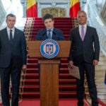 Eugen Tomac, Nicușor Dan și Adrian Veștea; foto: presidency.ro