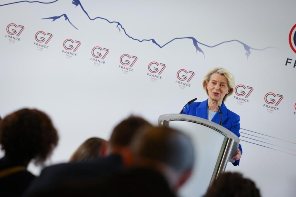 Planul UE la G7: Ursula von der Leyen anunță măsuri pentru deficitul comercial cu China, deblocarea strâmtorii Hormuz și planurile pentru Ucraina – VIDEO