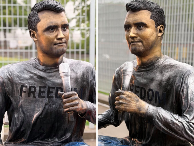 Un sculptor din New York a cheltuit 100.000 de dolari pe o statuie a lui Charlie Kirk pe care nimeni nu vrea să o cumpere