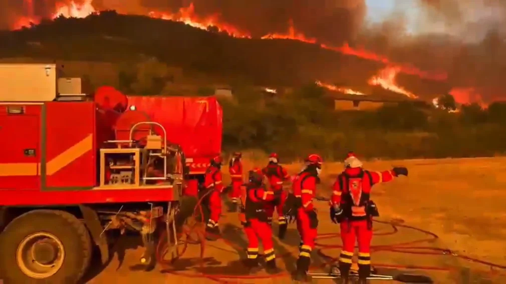 VIDEO Nou incendiu de vegetație în Spania