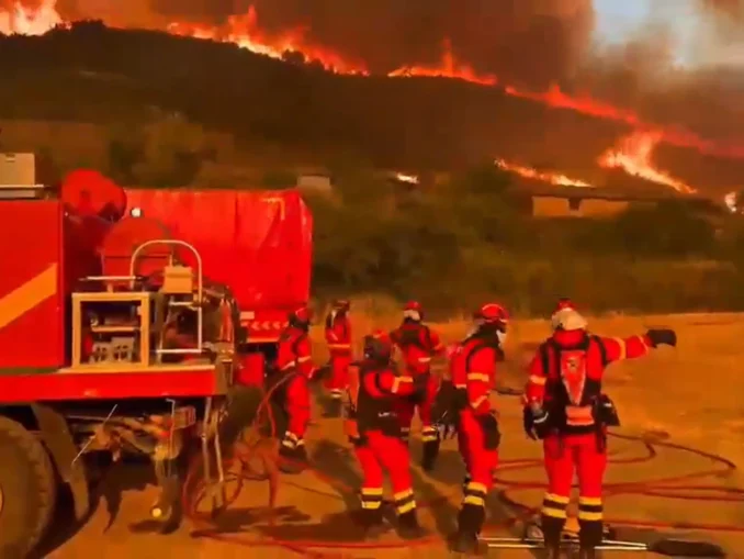 VIDEO Nou incendiu de vegetație în Spania