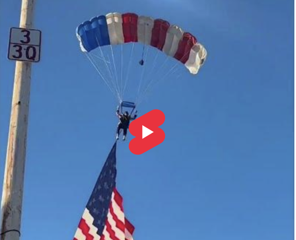 VIDEO Parașutist cu steagul american, prăbușit peste un cort cu bere, în marja sărbătorilor care marchează Ziua Independenței SUA