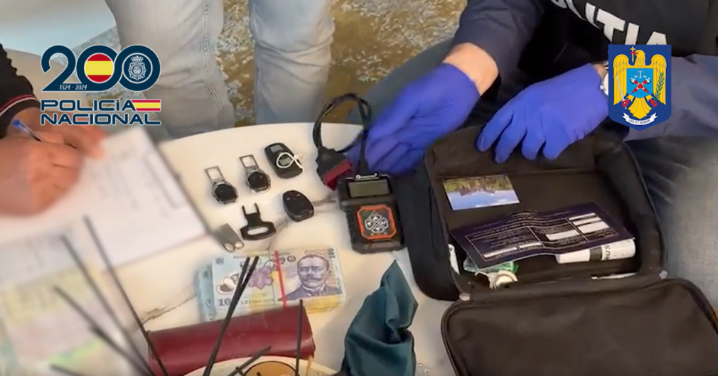 VIDEO Grup infracțional dedicat furtului și vânzării de mașini de lux, vizat de acțiuni ale autorităților române și spaniole